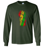 Men Black History Fist Long Sleeve T-Shirt
