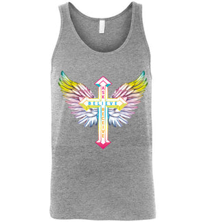 Men Ask Believe Receive Tank Top