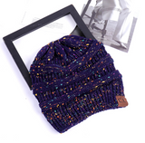 Women's Stretch Ponytail Knit Hat