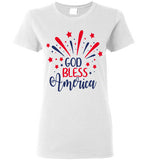 Women God Bless America T-Shirt