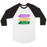 Unisex Wake Pray Grind Raglan T-shirt