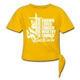 Women's Knotted T-Shirt - sun yellow