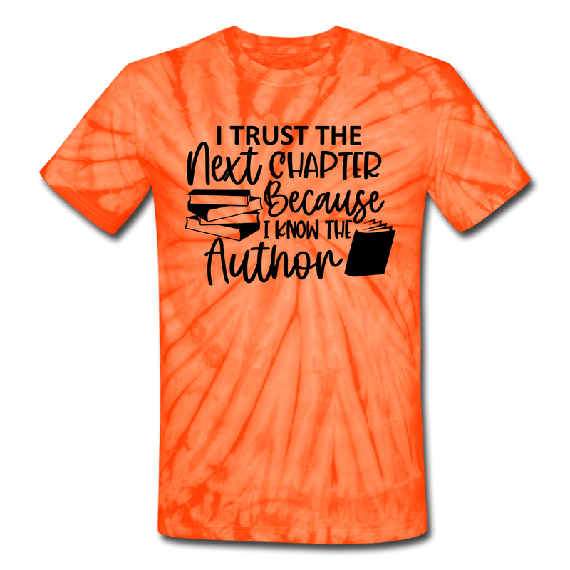 Unisex Tie Dye T-Shirt - spider orange