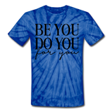 Unisex Tie Dye T-Shirt - spider blue