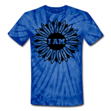 Unisex Tie Dye T-Shirt - spider blue