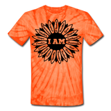 Unisex Tie Dye T-Shirt - spider orange