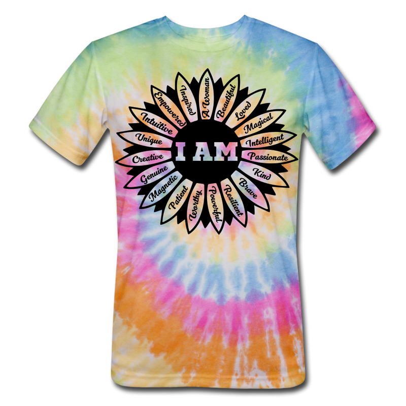 Unisex Tie Dye T-Shirt - rainbow