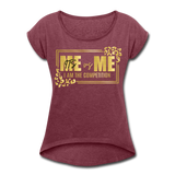 Women's Me vs Me T-Shirt - heather burgundy