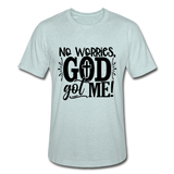 Unisex No Worries T-Shirt - heather prism ice blue