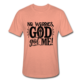 Unisex No Worries T-Shirt - heather prism sunset