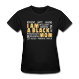 Women's Black Mom T-Shirt - black