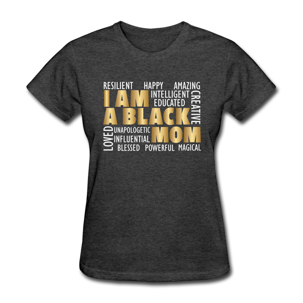 Women's Black Mom T-Shirt - heather black
