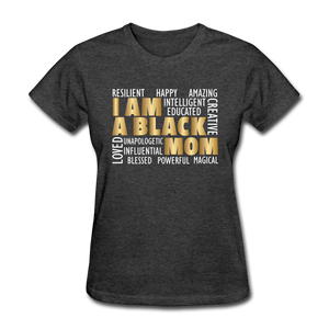 Women's Black Mom T-Shirt - heather black