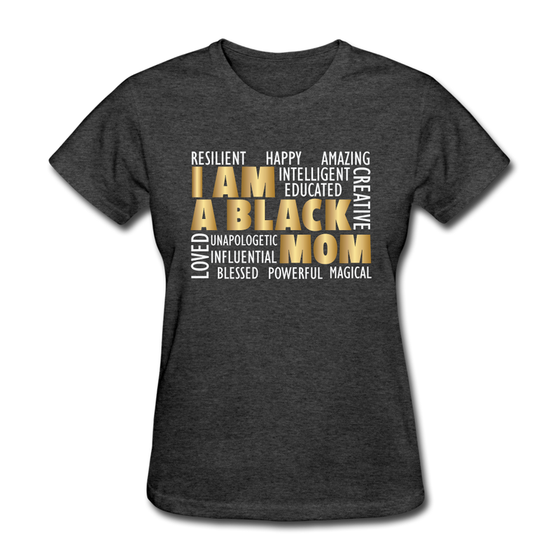 Women's Black Mom T-Shirt - heather black