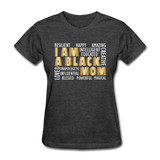 Women Black Mom T-Shirt